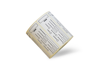 Etykieta termotransferowa 90x36 klej odlepny HACCP data ważności 500 szt. FOOD SAFETY