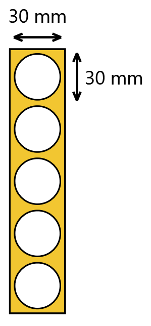 Etykieta termiczna fi30 / 2000 szt / 40