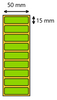 Etykieta termiczna 50x15 zielona / 4000 szt / 40