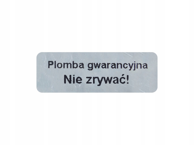 Naklejki serwisowe plomby 15x5 void mat 1000 szt twój nadruk !