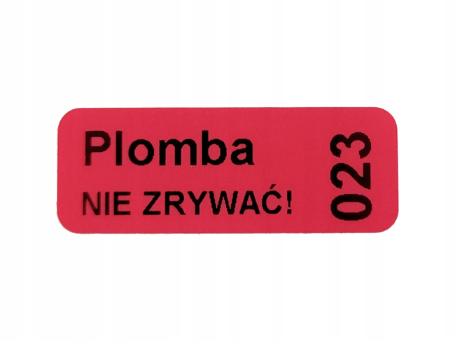 30x11 czerwony open void czystousuwalny 1000 szt twój nadruk !