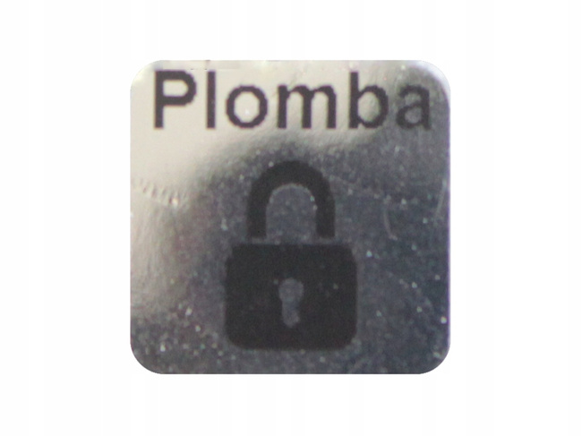 Plomby gwarancyjne stickery 10x10mm void lustrzany 500szt twój nadruk !