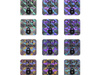 12x12mm hologram tetragon 500szt plomba z twoim nadrukiem