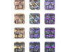 10x10mm hologram tetragon 1000szt twój nadruk