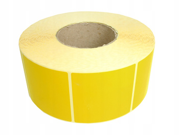 Etykieta termiczna 70x70 żółta / 2000 szt / 76