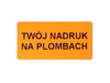 30x15 pomarańczowy open void 1000 szt twój nadruk !