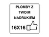 Plomby naklejki gwarancyjne 16x16 kruszące 250szt twój nadruk !