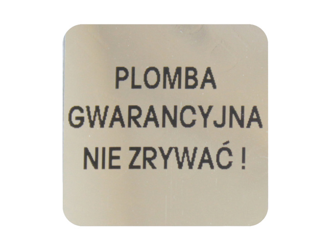 Plomby gwarancyjne sticker 20x20mm void lustrzany 1000szt twój nadruk !
