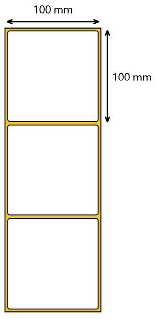 Etykieta termiczna 100x100 perforacja / 500 / 40