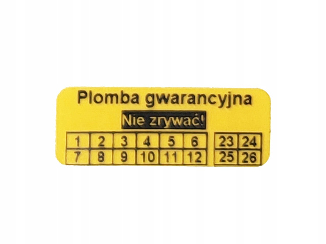 30x11 żółty open void 500 szt twój nadruk !