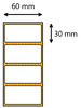 Etykieta termiczna 60x30 perforacja / 2000 szt / 40