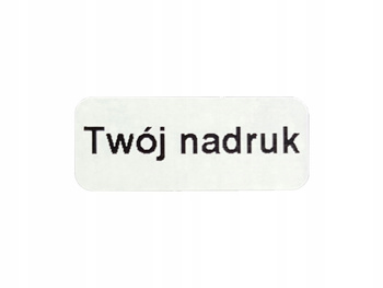 Plomby gwarancyjne 20x8 akrylit kruszące 1000 szt twój nadruk !