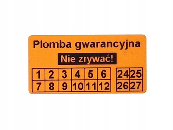 30x15 pomarańczowy open void 500 szt twój nadruk !