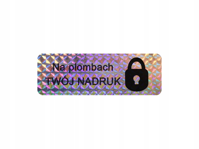 15x5mm hologram tetragon 1000szt z twoim nadrukiem