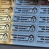 Plomby gwarancyjne stickery 15x5 hologram 500szt twój nadruk !