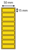 Etykieta termiczna 50x15 żółta / 4000 szt / 40