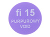 Plomba stickery fi15 mm purpurowy void 1000 szt twój nadruk !