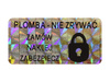 30x15mm hologram tetragon 1000szt twój nadruk