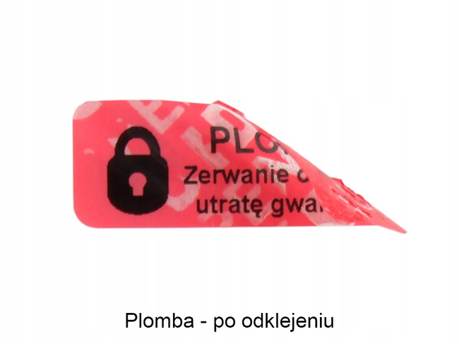 30x11 czerwony open void czystousuwalny 1000 szt twój nadruk !