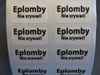 Plomba gwarancyjna 20x20 void biały 500szt twój nadruk !