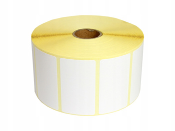 Etykieta termiczna 57x32 perforacja / 2100 szt / 1