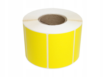 Etykieta foliowa 60x40 pp żółta / 1000 szt / 40