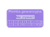 Plomba stickery 20x8 purpurowy void 1000szt twój nadruk !
