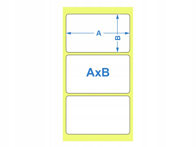Etykieta termotransferowa 68x45 / 1000 szt / 40