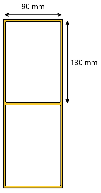 Etykieta termiczna 90x130 / 500 szt / 40