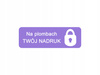 Plomba stickery 15x5 purpurowy void 500 szt twój nadruk !
