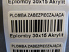 Plomby gwarancyjne 30x15 akrylit kruszące 500szt twój nadruk !