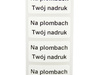 30x15mm plomby pvc łamliwy 1000szt twój nadruk
