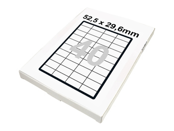 Etykieta arkusz 52,5x29,6