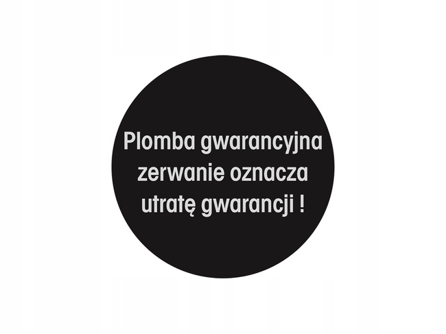 Plomby gwarancyjne fi 30mm czarny void 250szt