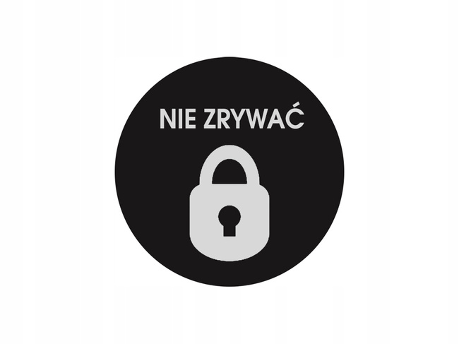 Plomby gwarancyjne fi 30mm czarny void 250szt