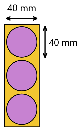 Etykieta termiczna fi40 fioletowa / 1000 szt / 40