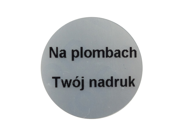 Plomby gwarancyjne stickery fi20 void mat 1000szt twój nadruk !