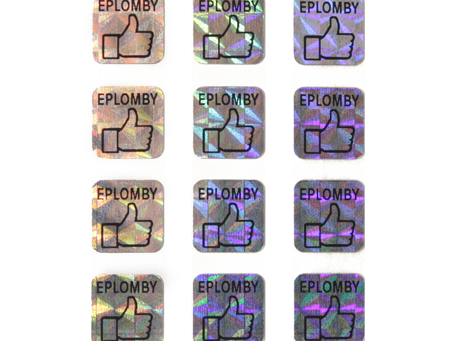 10x10mm hologram tetragon 1000szt twój nadruk