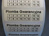 Plomby gwarancyjne 40x12 akrylit kruszące 500szt twój nadruk !