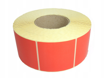 Etykieta termiczna 70x70 czerwony 485c / 2000 / 76