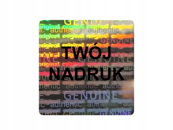 Plomby stickery 16x16 hologram original 500szt twój nadruk !