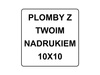 10x10mm plomby pvc łamliwy 500szt twój nadruk