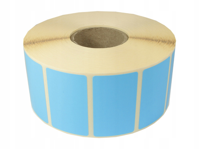 Etykieta termiczna niebieska 100x120 / 350 szt / 40