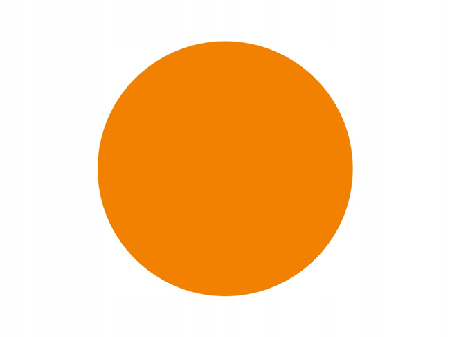 Etykieta termiczna fi34 pomarańczowa / 2000 szt / 40