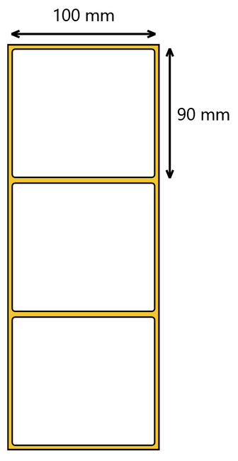 Etykieta termotransferowa 100x90 / 500 szt / 40