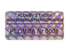 Hologram tetragon plomba 50x20 500szt