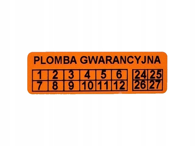40x12 pomarańczowy open void 500 szt twój nadruk !