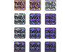 12x12mm hologram tetragon 500szt plomba z twoim nadrukiem