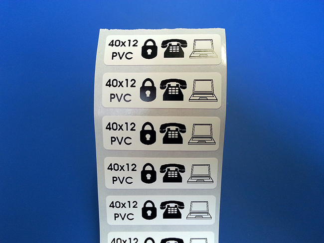 40x12mm pvc łamliwy 250szt twój nadruk
