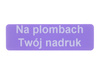 Plomby serwisowe stickery 40x12 purpurowy 250szt twój nadruk !
